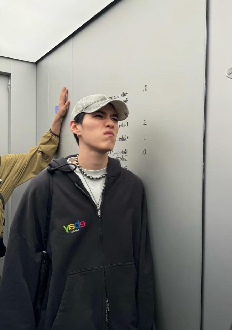 Balenciaga eBay Embroidered Hoodie