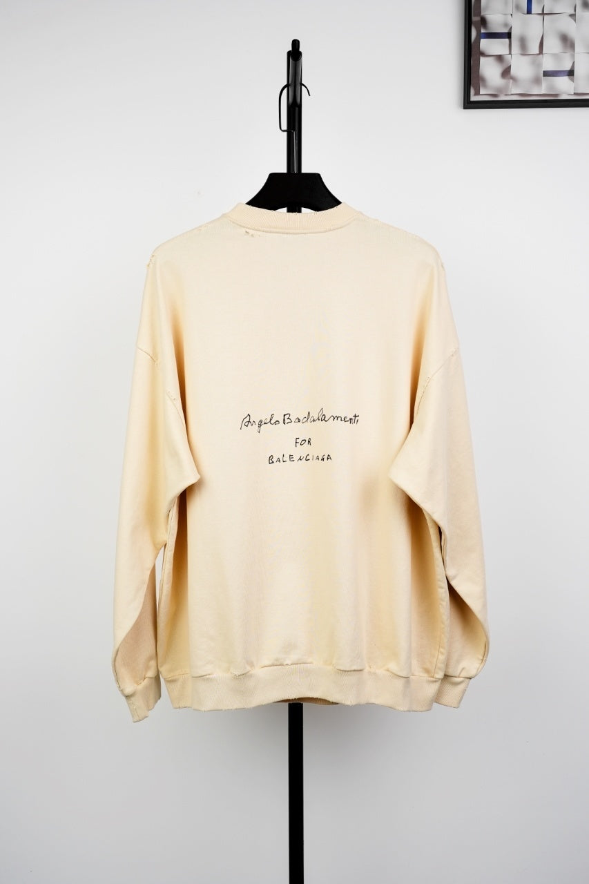 Balenciaga Music Score Crew Neck Sweatshirt