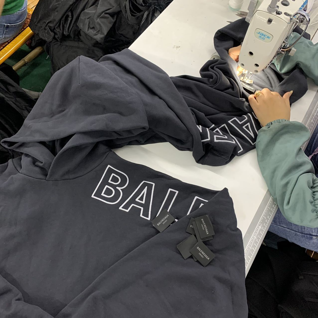 Balenciaga Embroidered Arm Hoodie