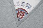 Loewe Faux Two-Piece Printed Embroidered V-Neck Sweatshirt