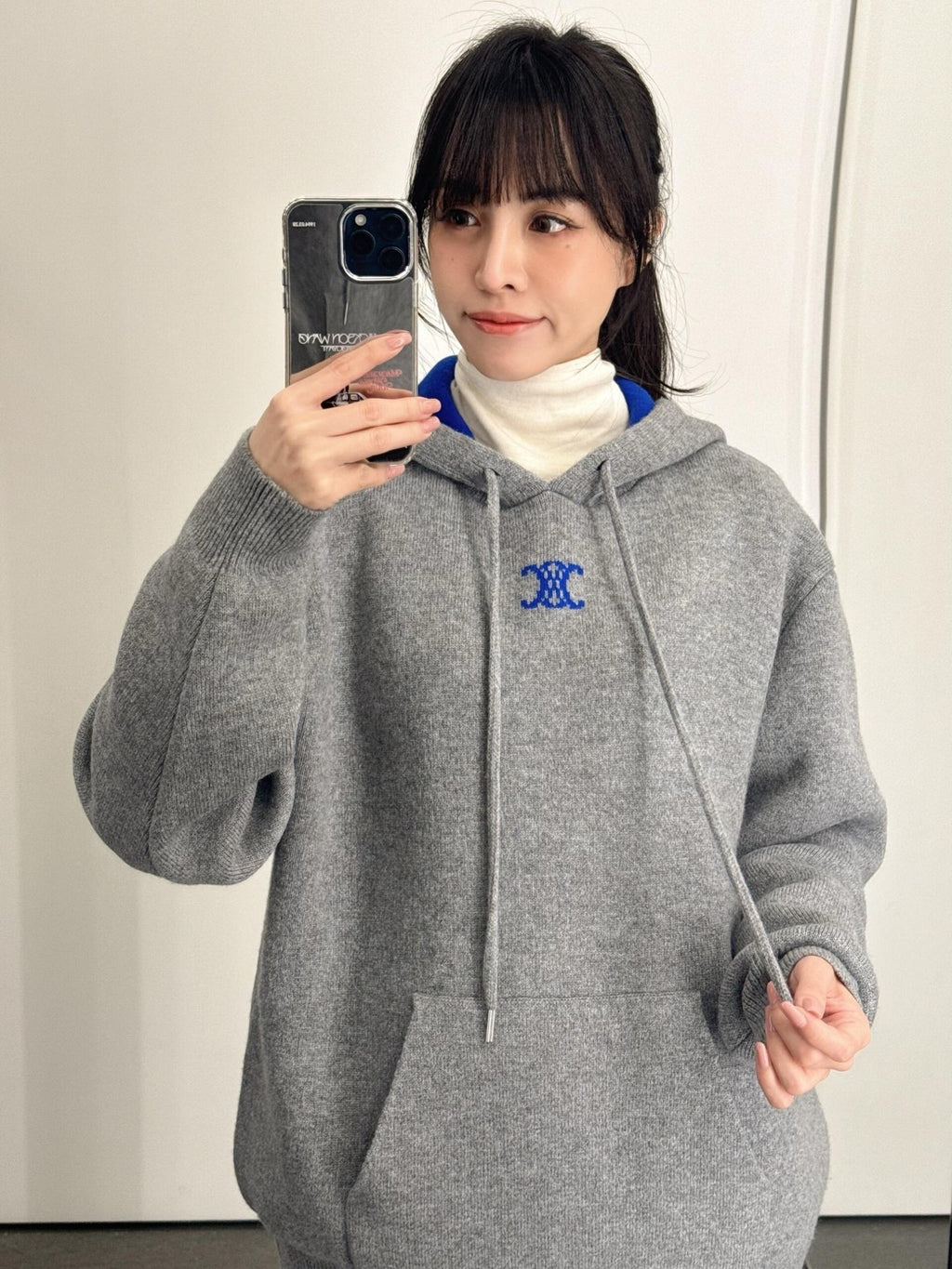 Loewe Anagram Jacquard Logo Knitted Hoodie