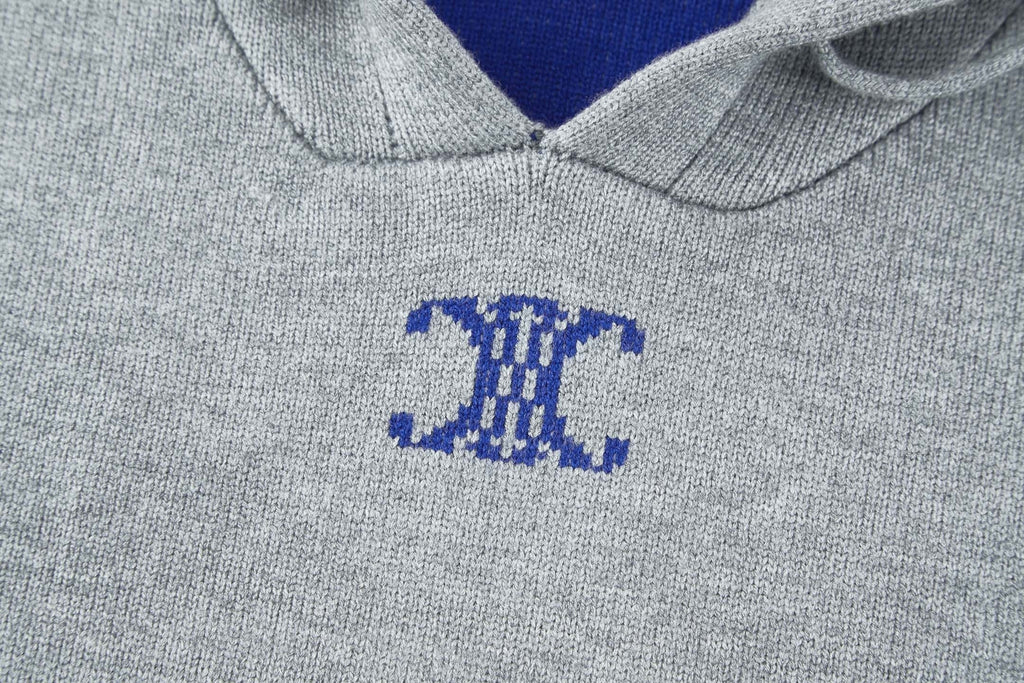 Loewe Anagram Jacquard Logo Knitted Hoodie