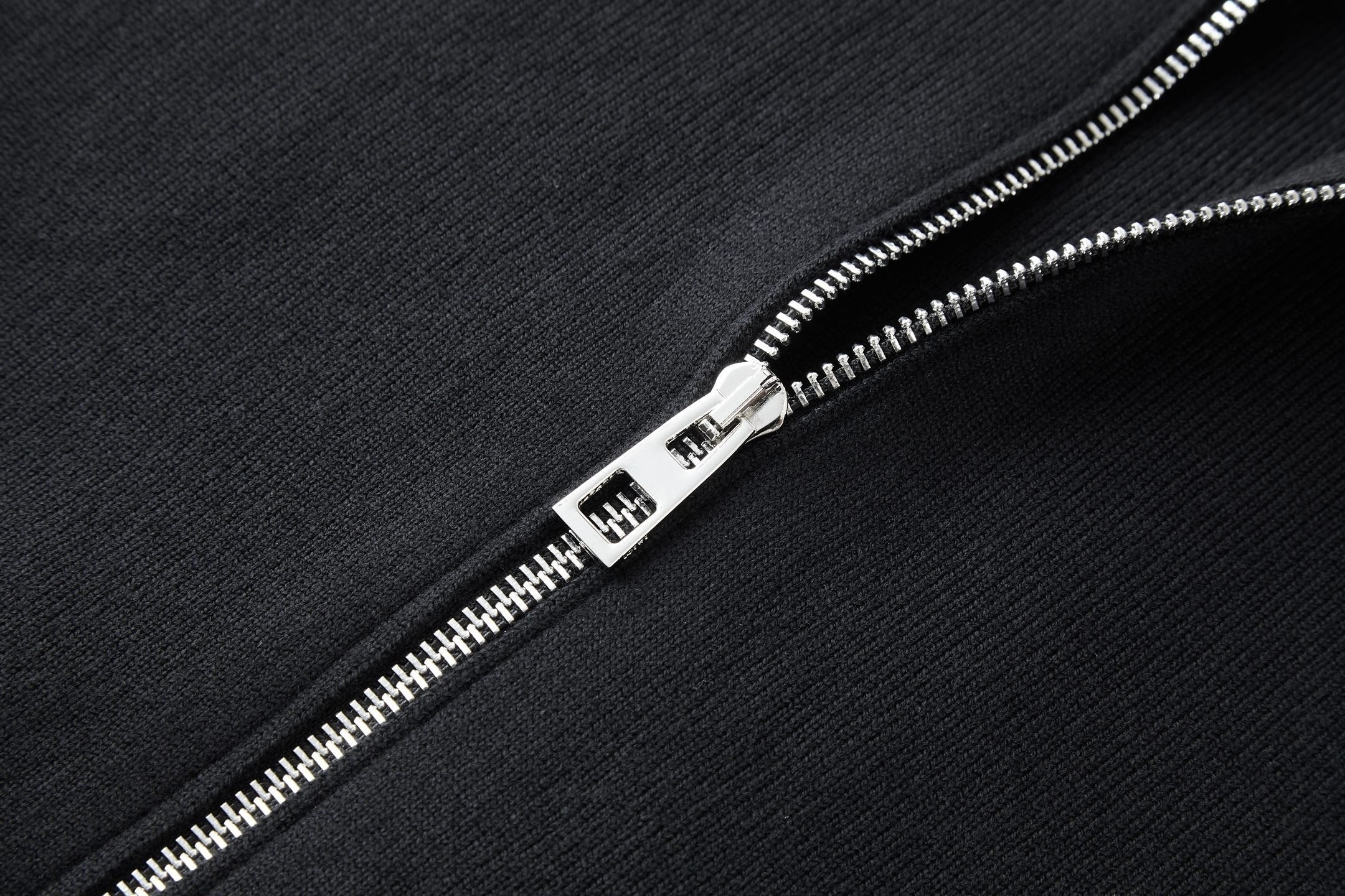 Loewe Leather Label Pocket Knitted Zip-up Hoodie