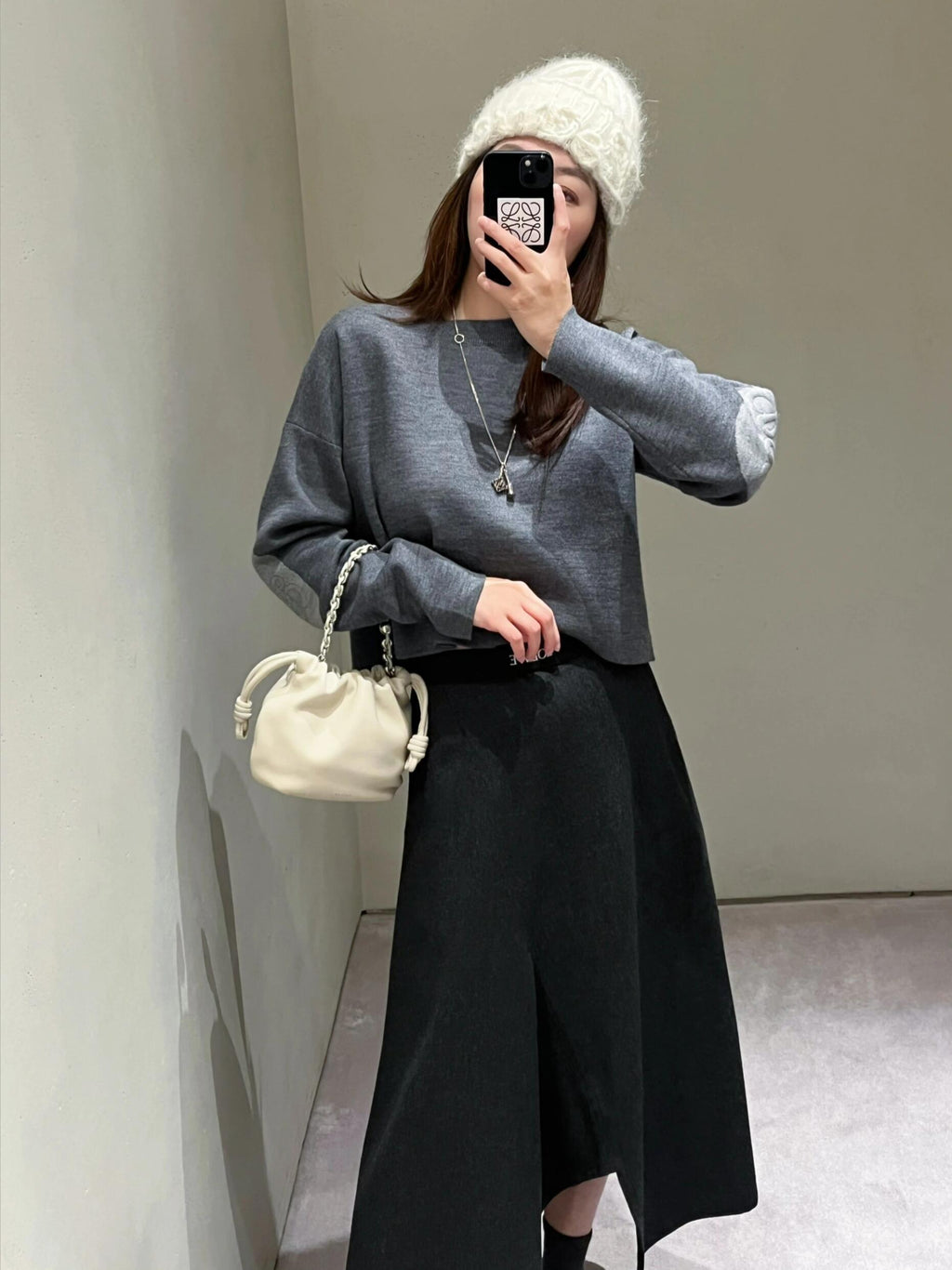 Loewe Appliqué Embroidered Knitted Sweater