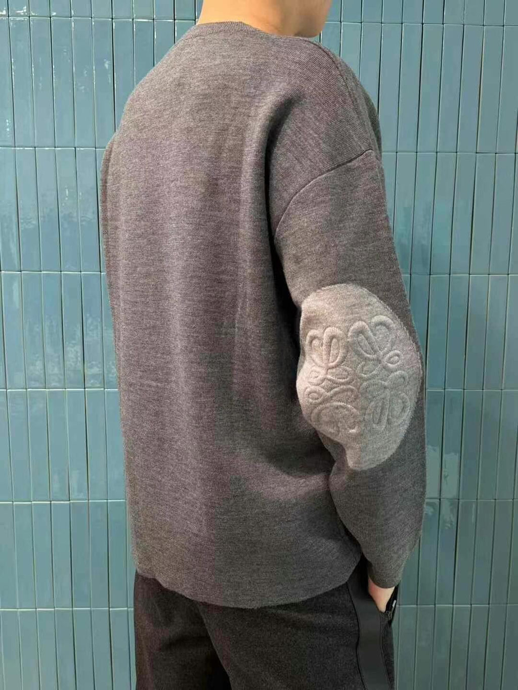 Loewe Appliqué Embroidered Knitted Sweater