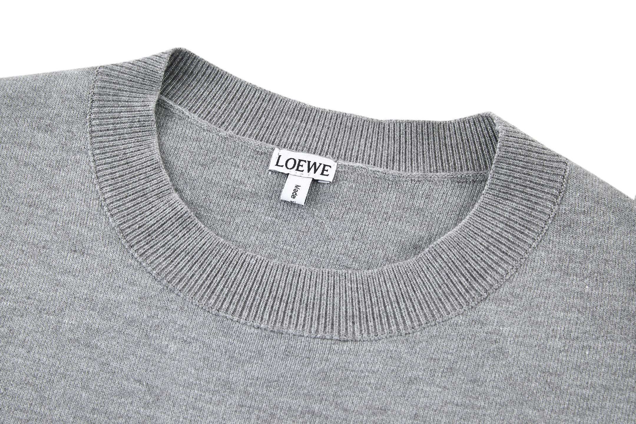 Loewe Appliqué Embroidered Knitted Sweater