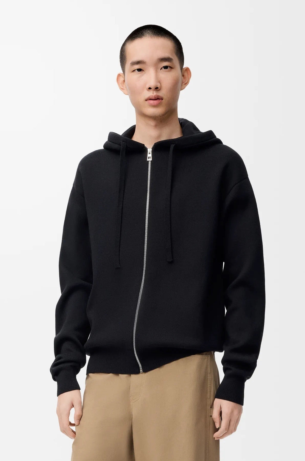 Loewe Embroidered Logo Knit Zipper Jacket