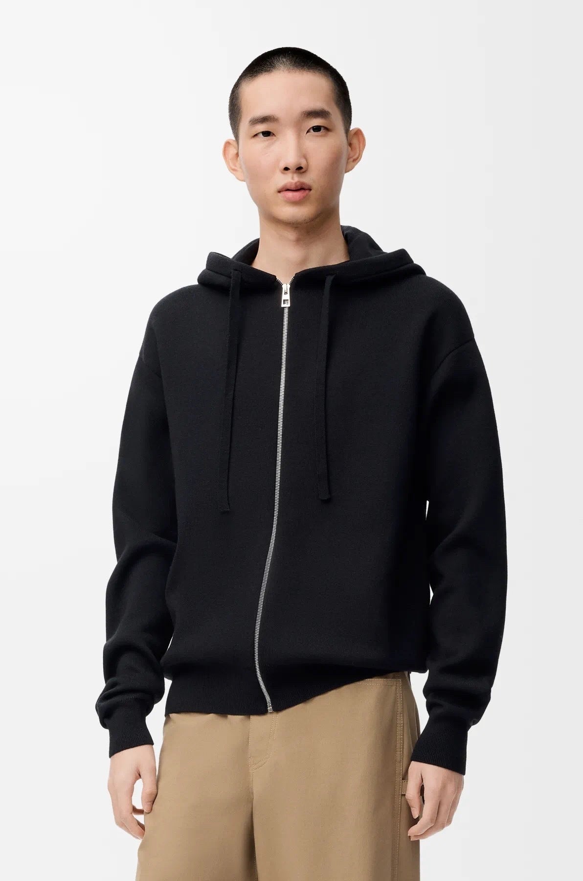 Loewe Embroidered Logo Knit Zipper Jacket