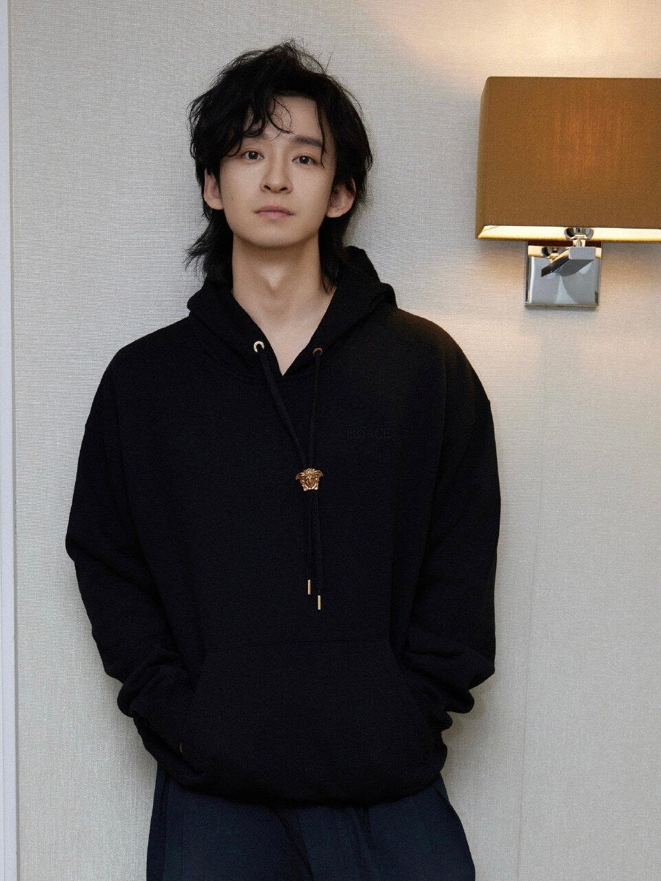 Versace Solid Color Hoodie