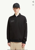 Moncler Embroidered Print Polo Sweatshirt