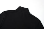 Moncler Stand-up Collar Cotton Solid Color Zip-up