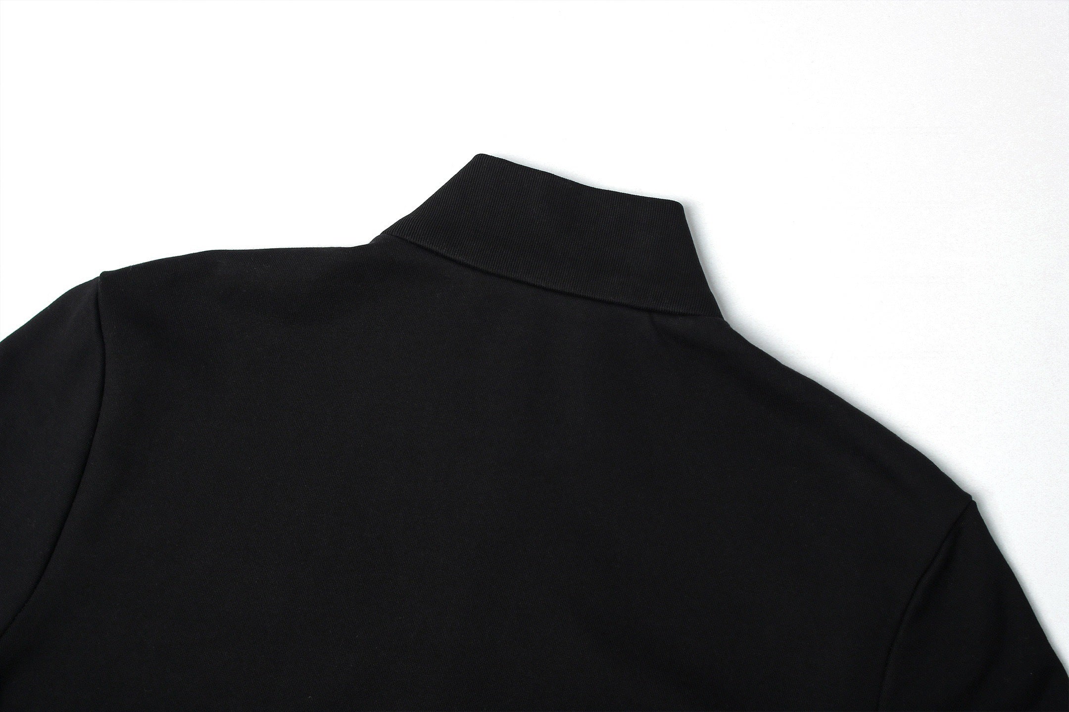 Moncler Stand-up Collar Cotton Solid Color Zip-up