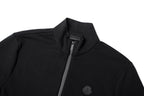 Moncler Stand-up Collar Cotton Solid Color Zip-up