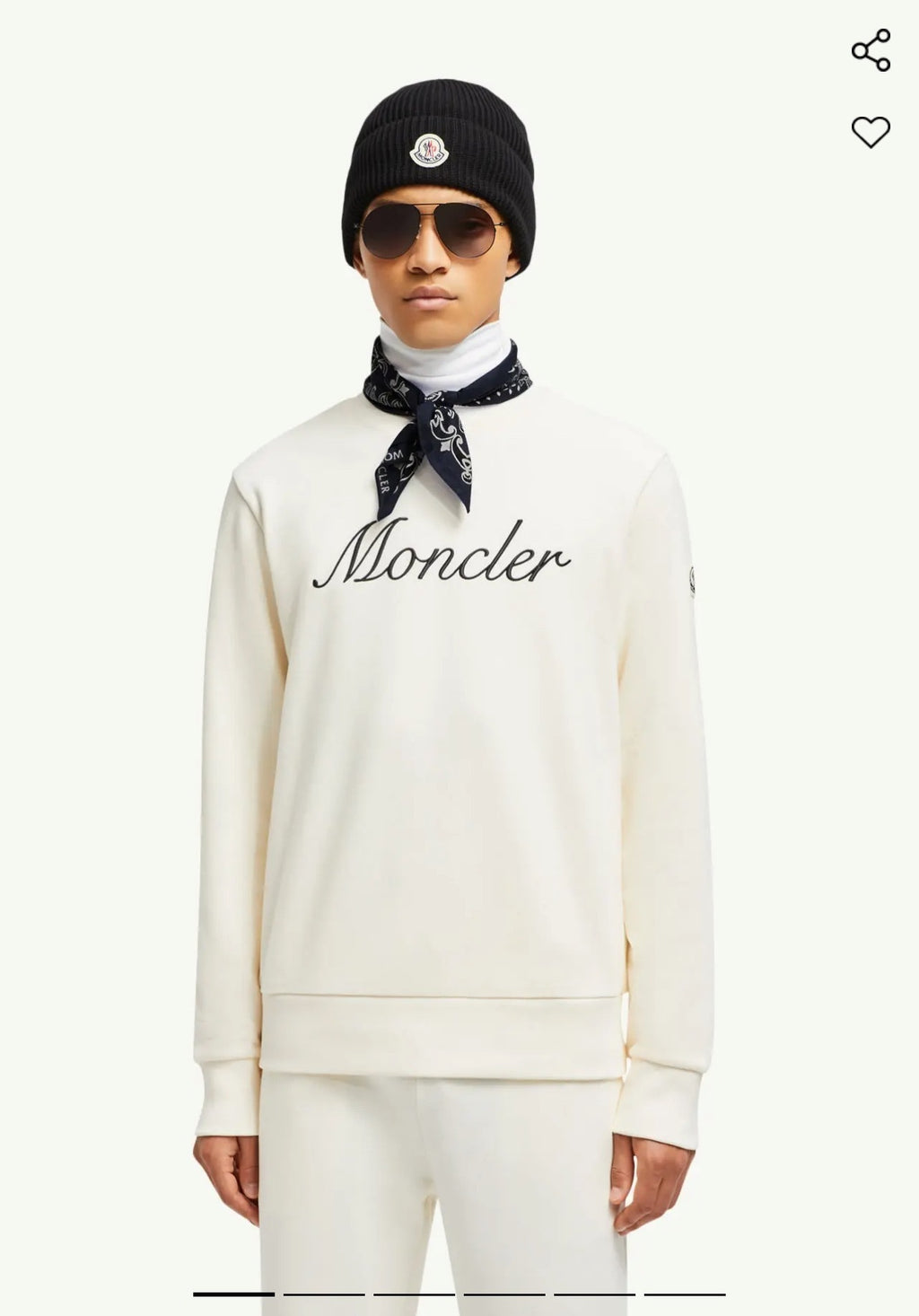 Moncler Embroidered Sleeve Sweatshirt