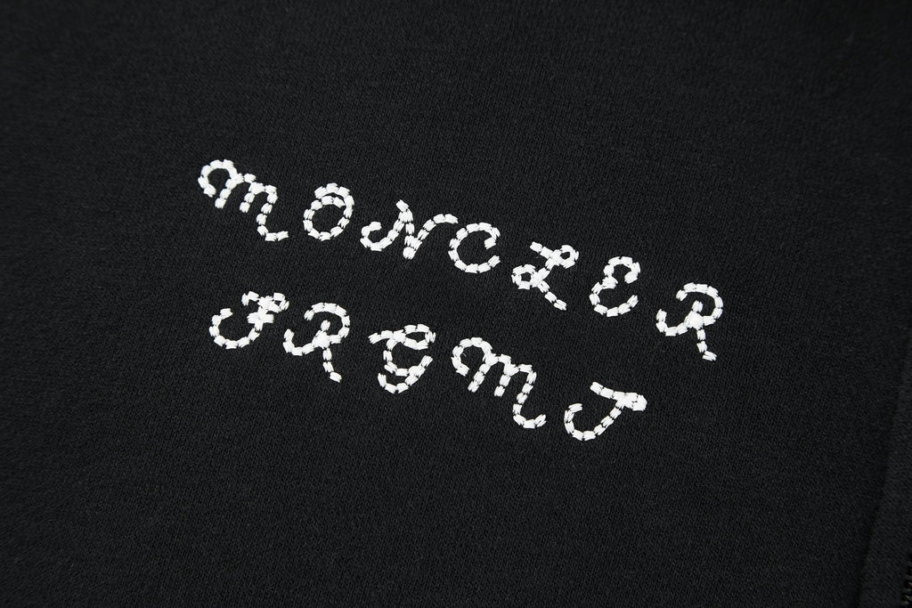 Moncler Embroidered Print Lapel Sweatshirt