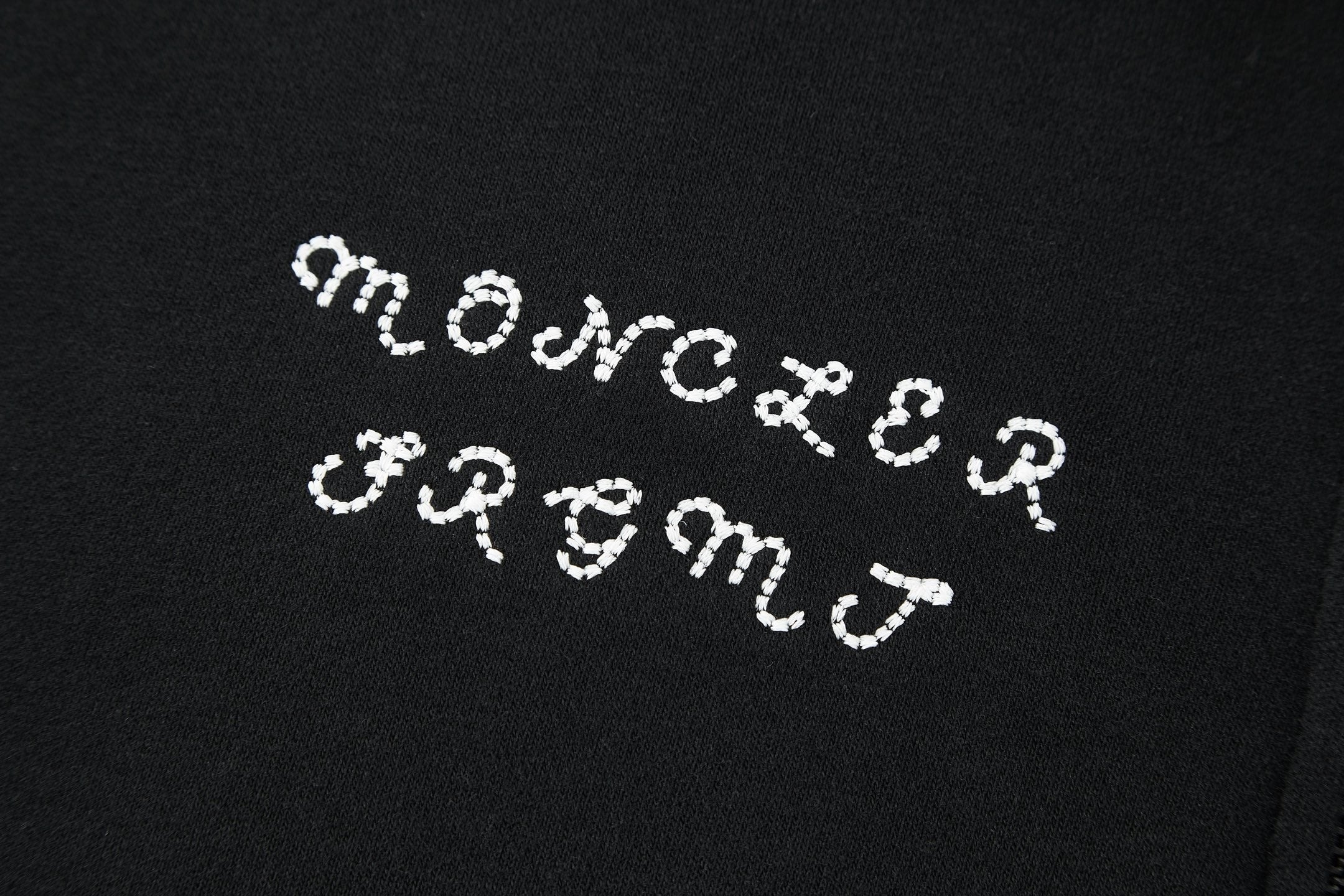 Moncler Embroidered Print Lapel Sweatshirt