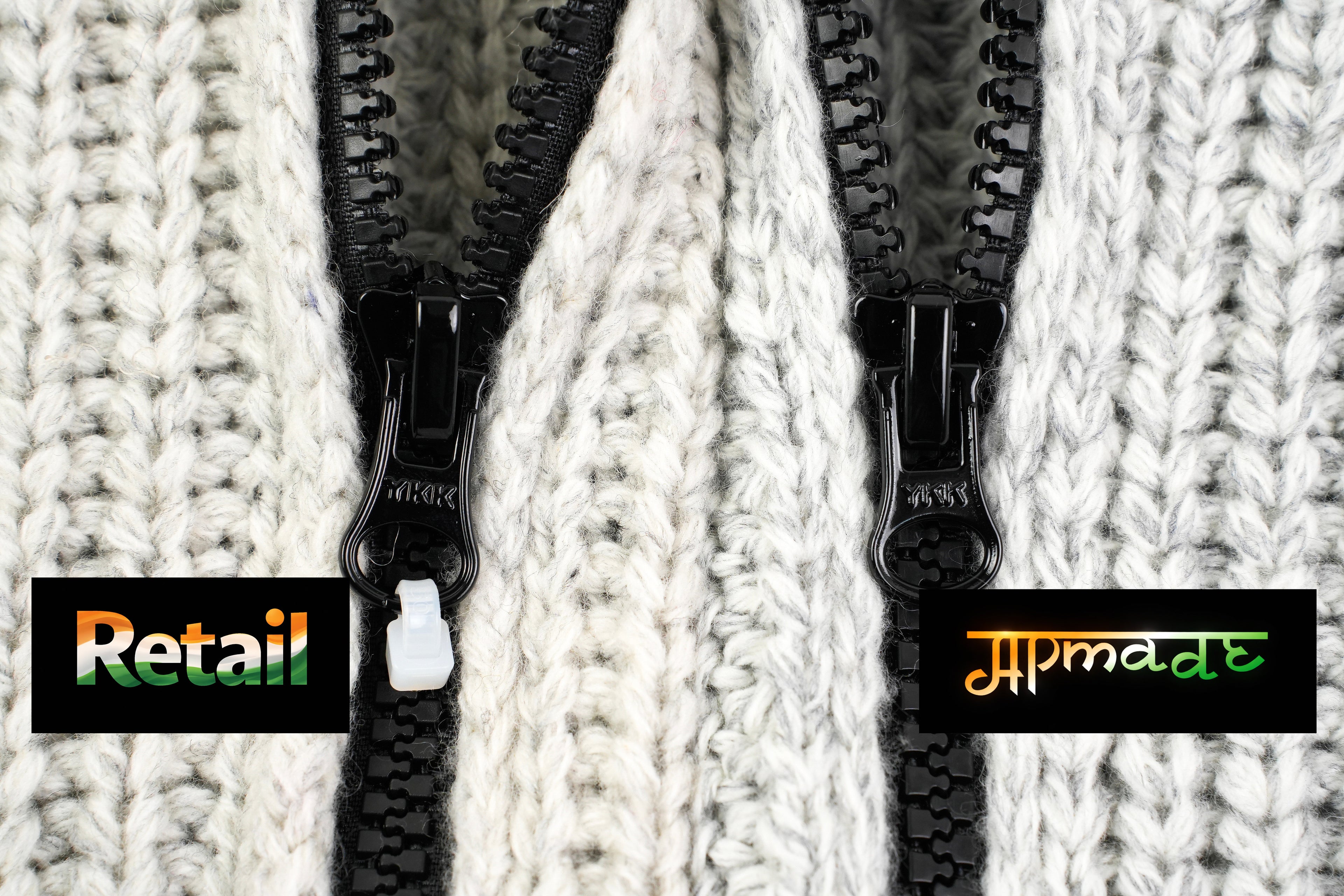 Stone Island Wool Hooded Zip-up Jacket