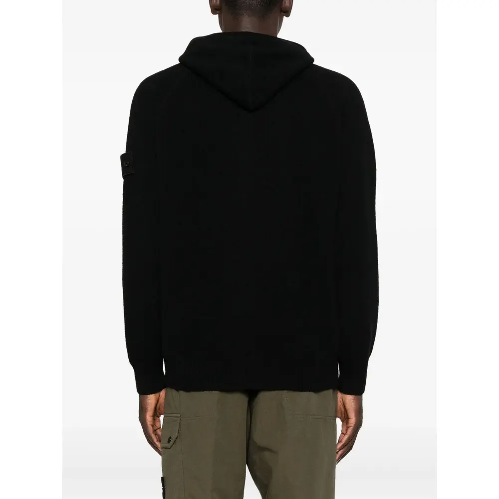 Stone Island Ghost Knit Hooded Zip-Up Hoodie