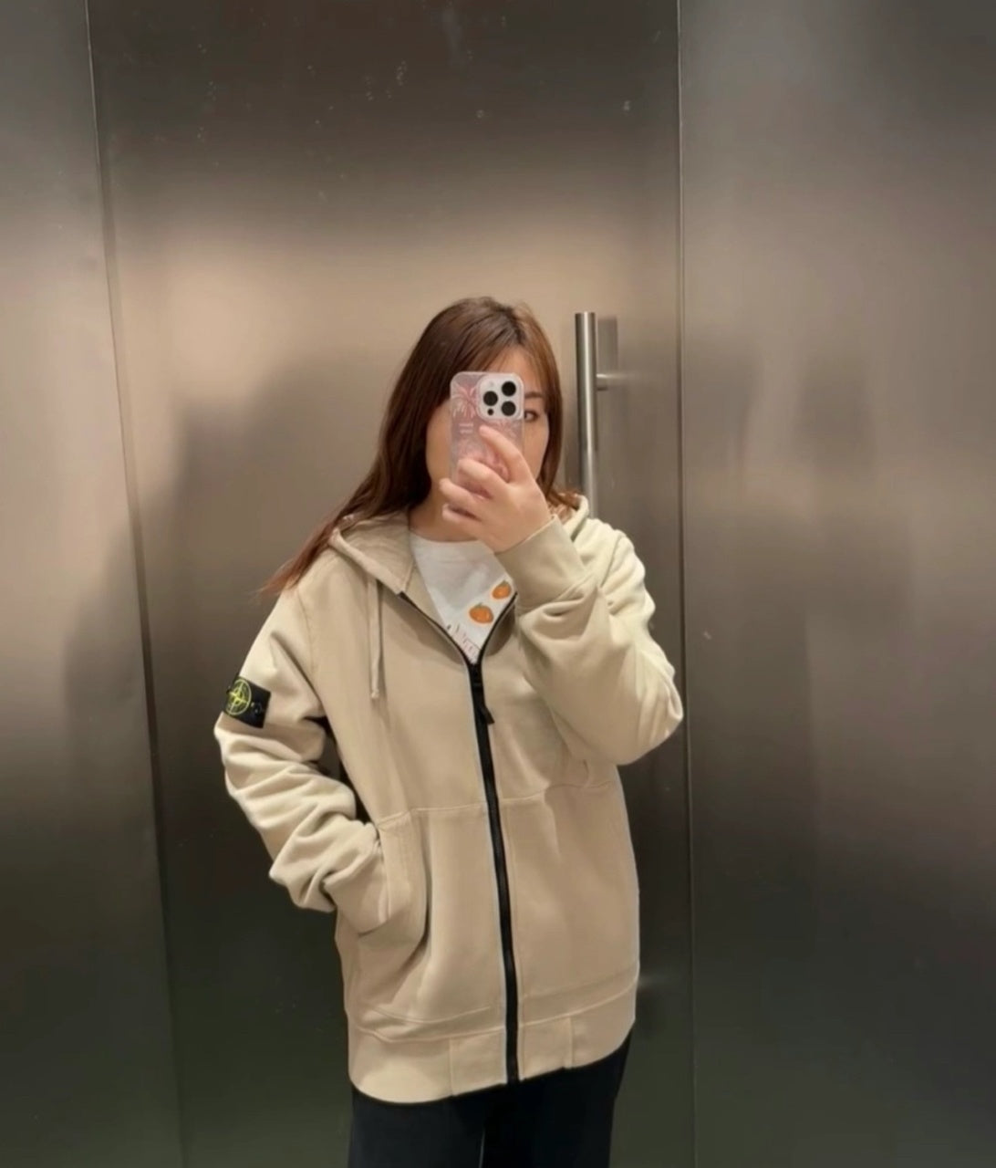 Stone Island Apricot Zip-up Jacket