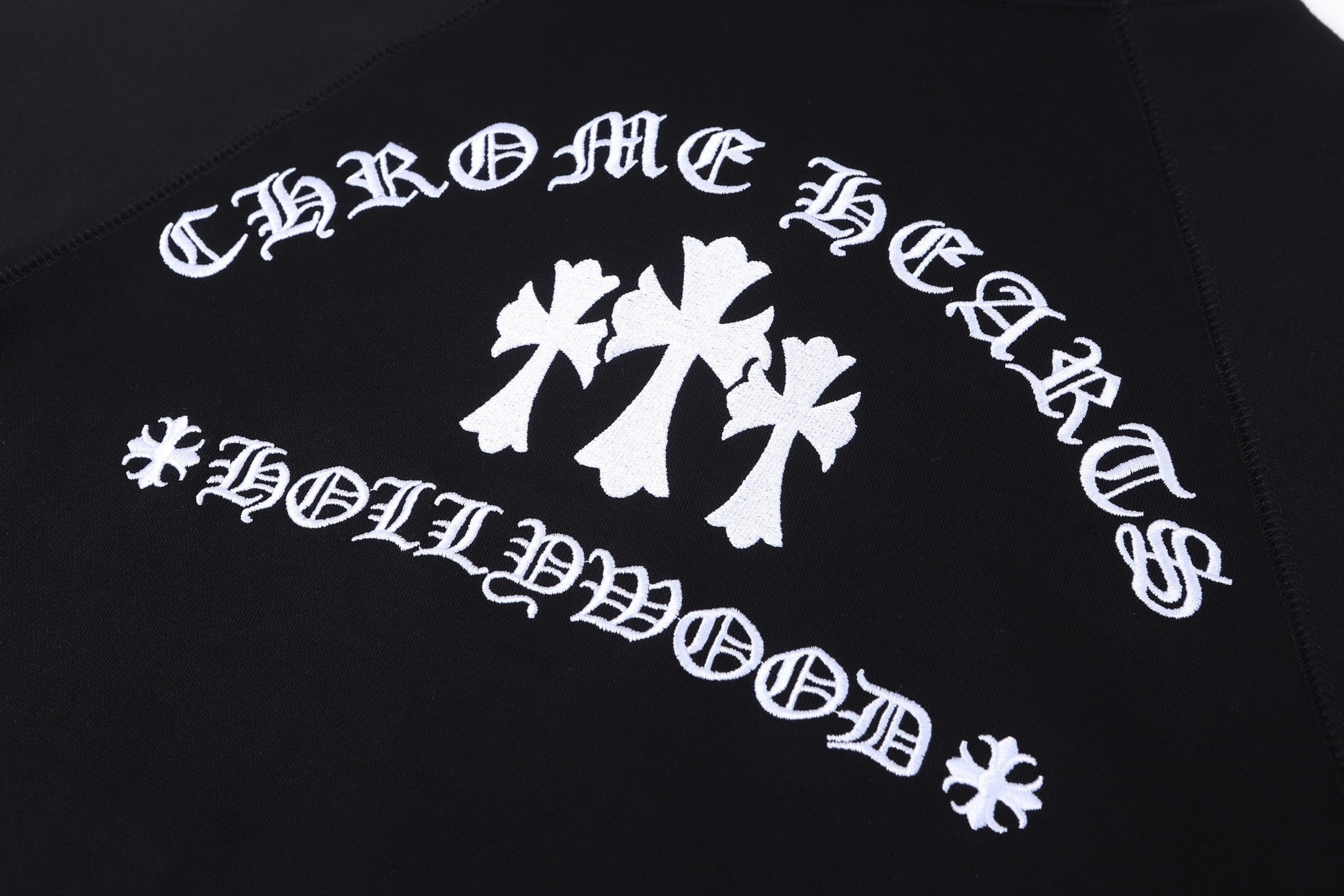 Chrome Hearts 25SS Solid Color Hooded Sweatshirt with Embroidered Letter