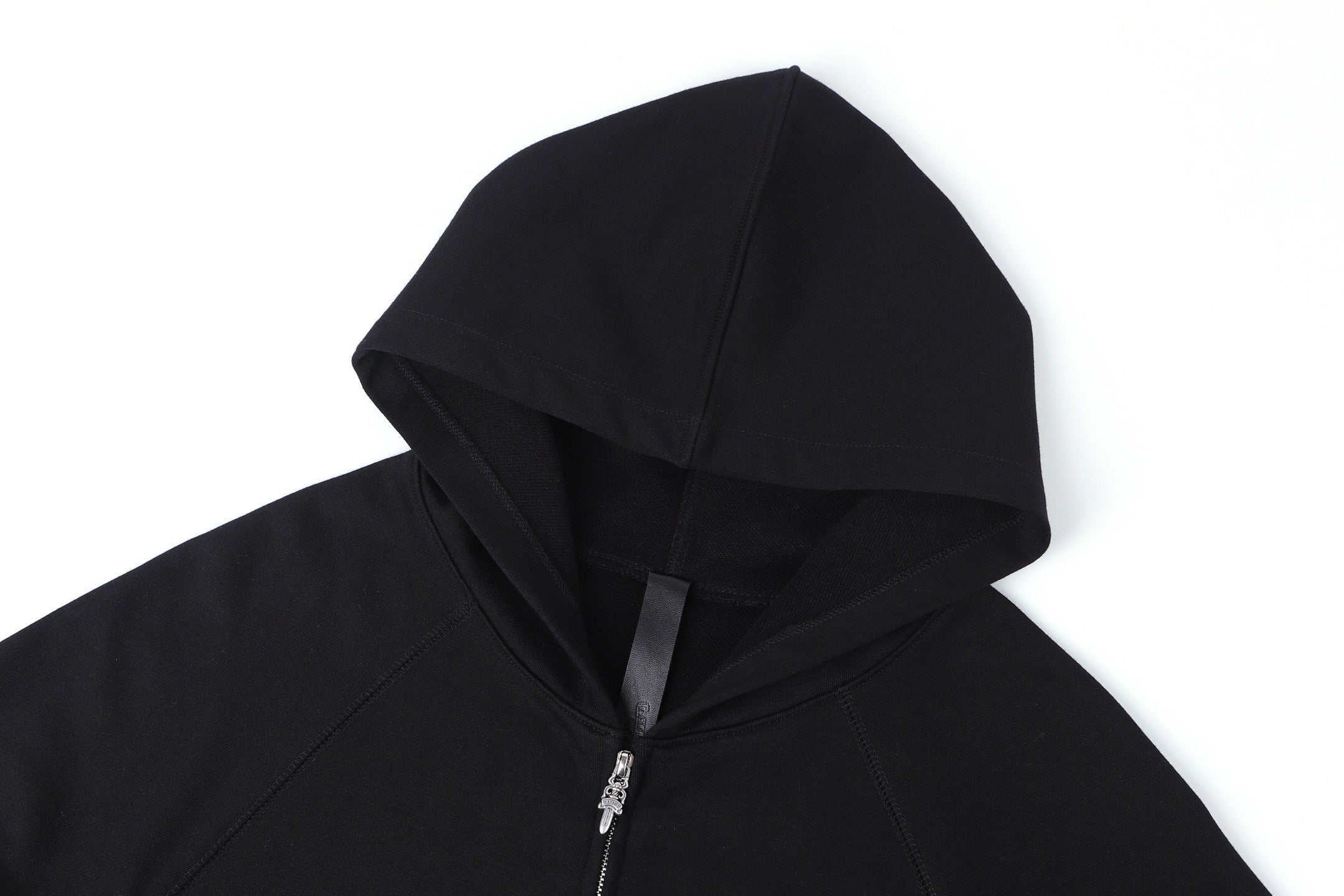 Chrome Hearts 25SS Solid Color Hooded Sweatshirt with Embroidered Letter