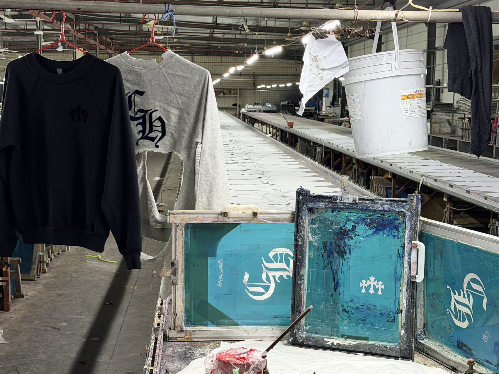 Chrome Hearts Cross-shaped Flocked Sweatshirt