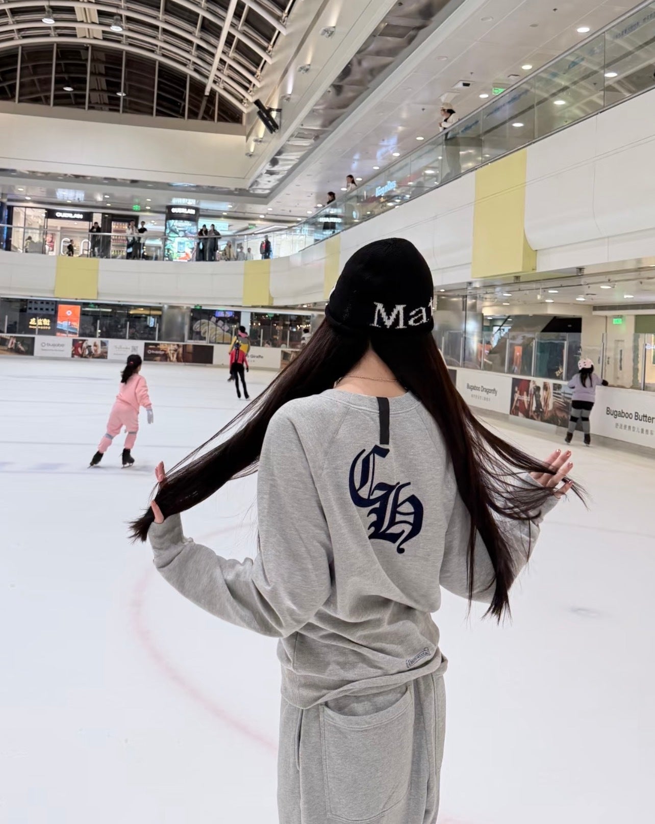 Chrome Hearts Cross-shaped Flocked Sweatshirt