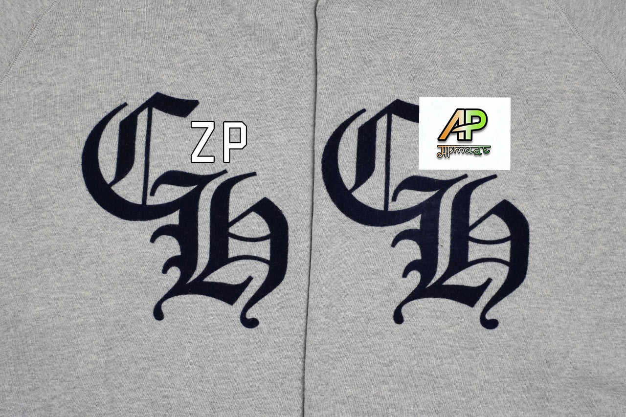 Chrome Hearts Cross-shaped Flocked Sweatshirt