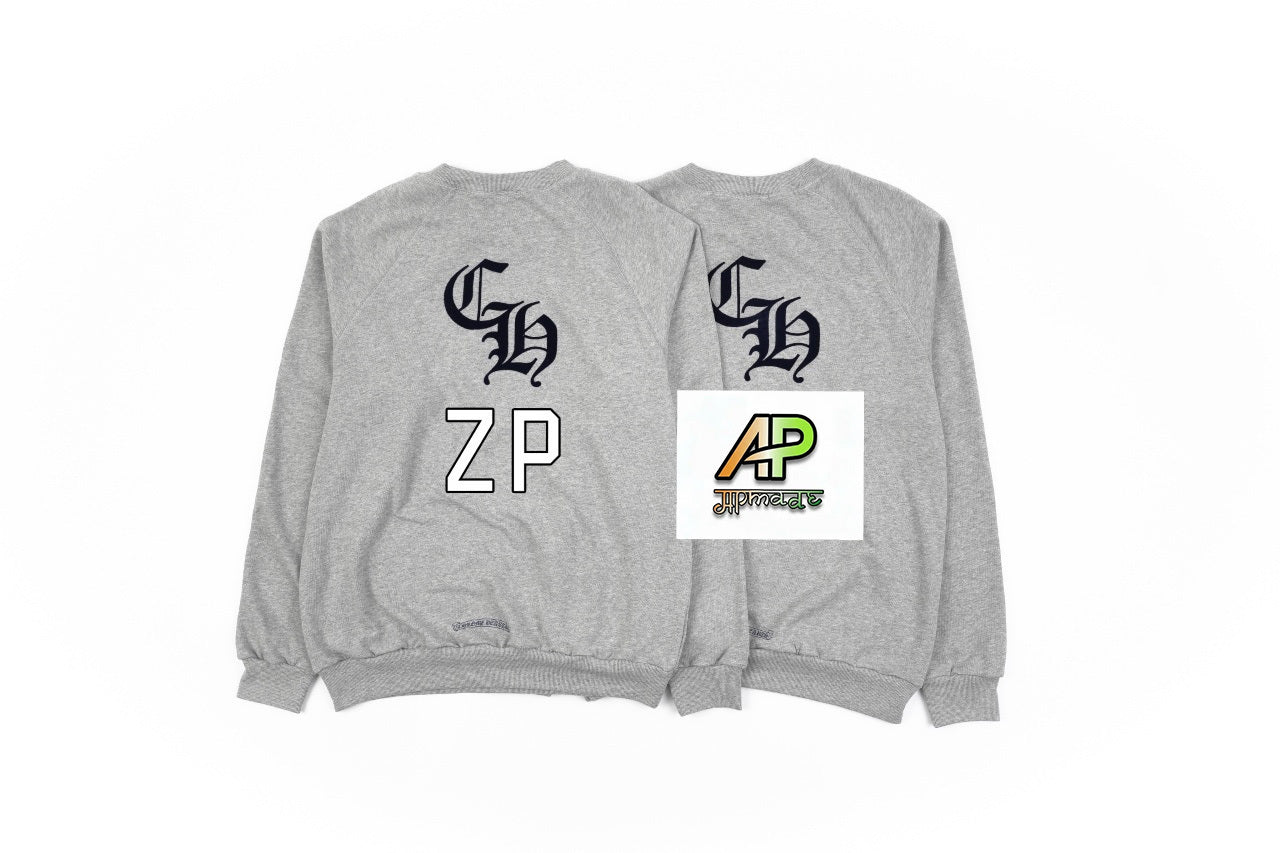 Chrome Hearts Cross-shaped Flocked Sweatshirt