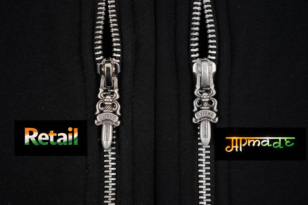 Chrome Hearts Double-layer Printed Zip-up Hoodie