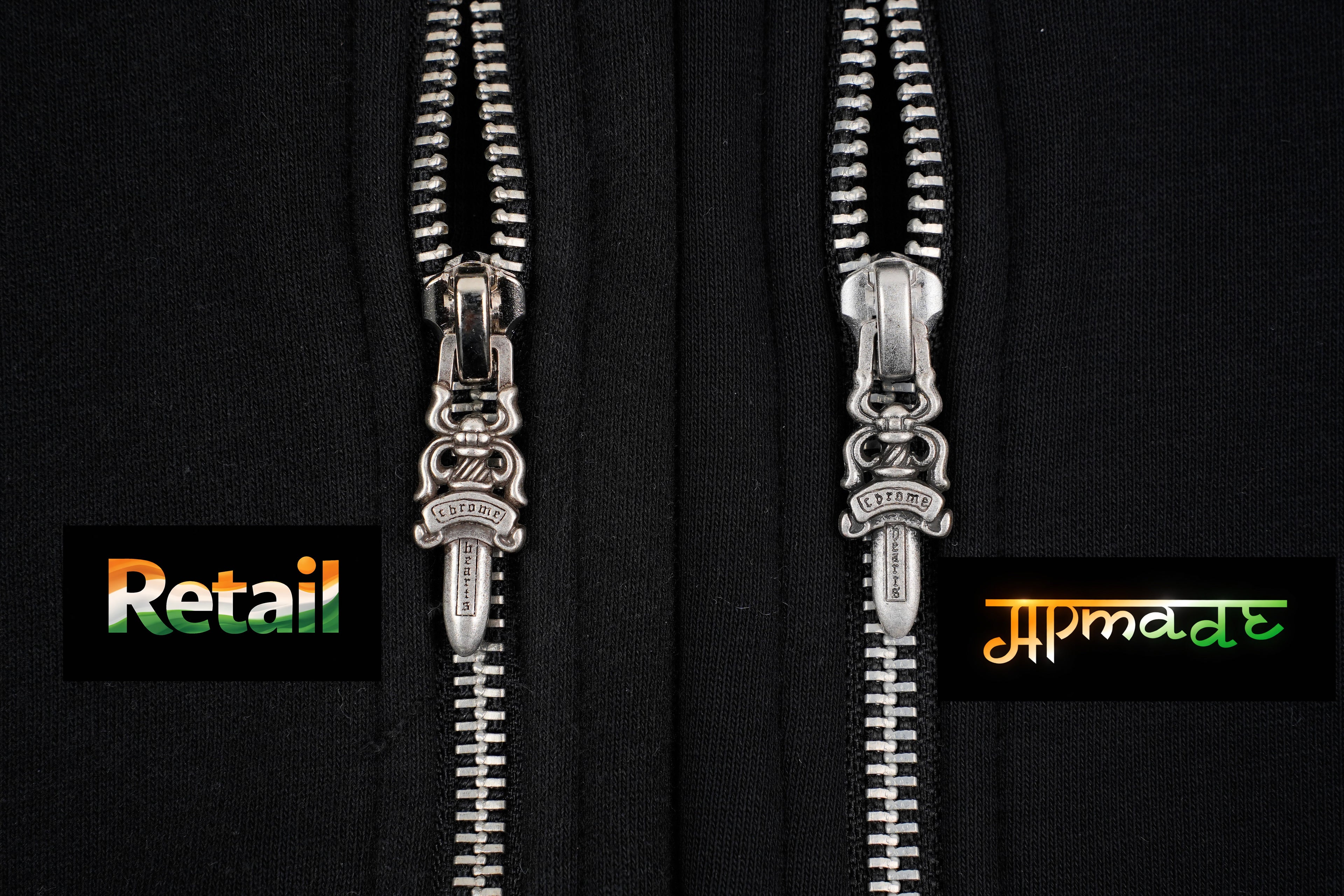 Chrome Hearts Double-layer Printed Zip-up Hoodie