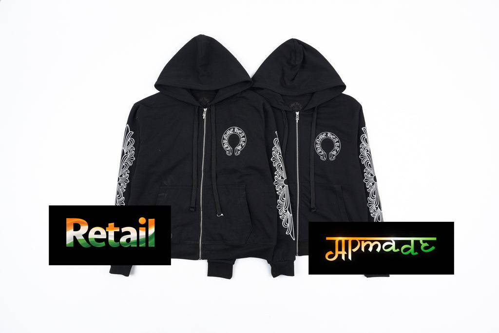 Chrome Hearts Double-layer Printed Zip-up Hoodie