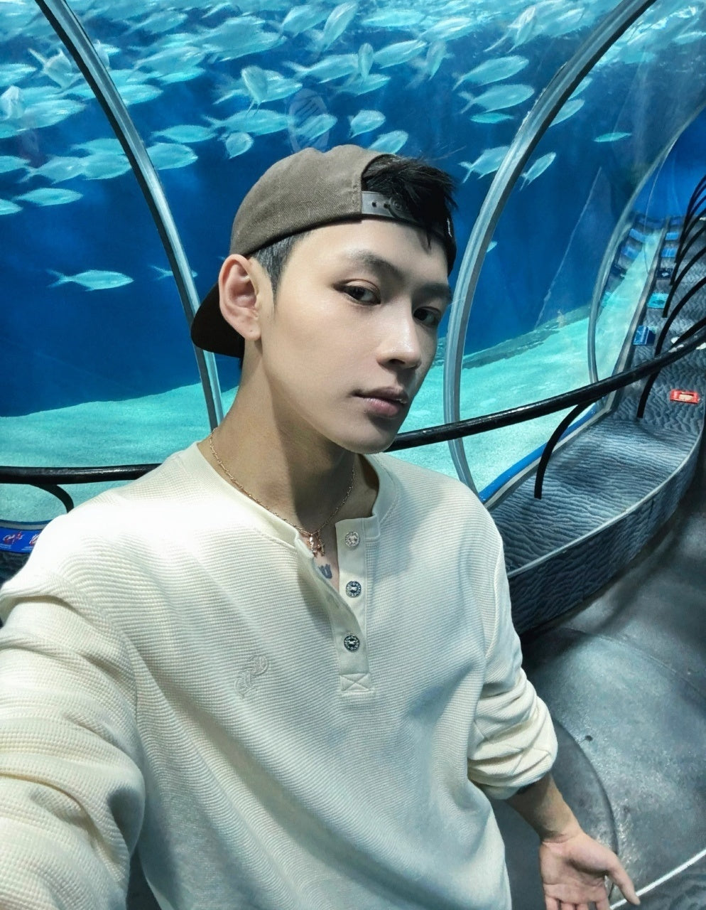 Chrome Hearts Embroidered Silver Buckle Waffle Longsleeve T-shirt