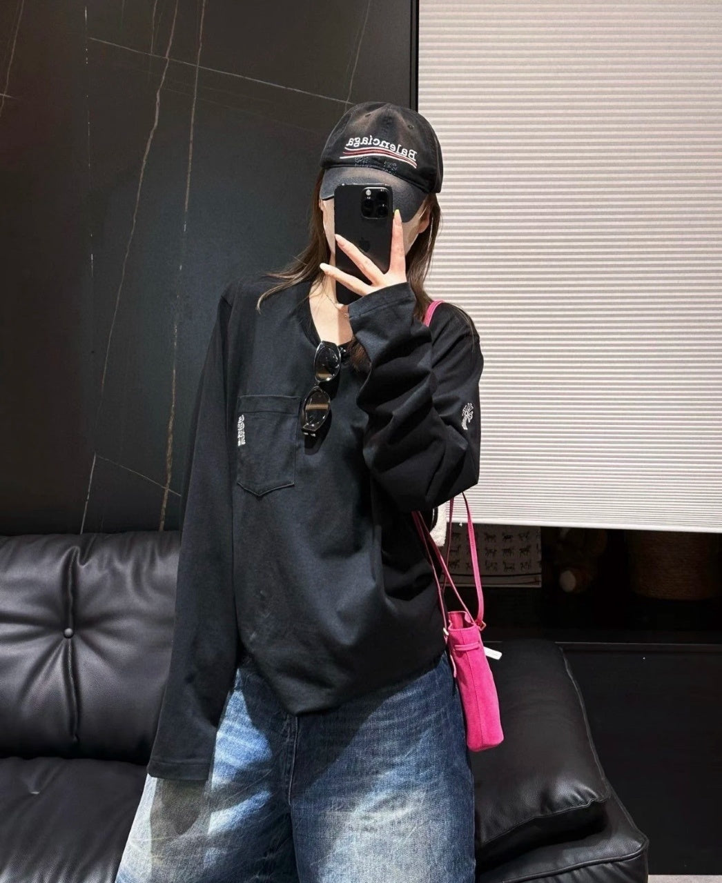 Chrome Hearts Limited Edition Letter Print Long Sleeves T-shirt