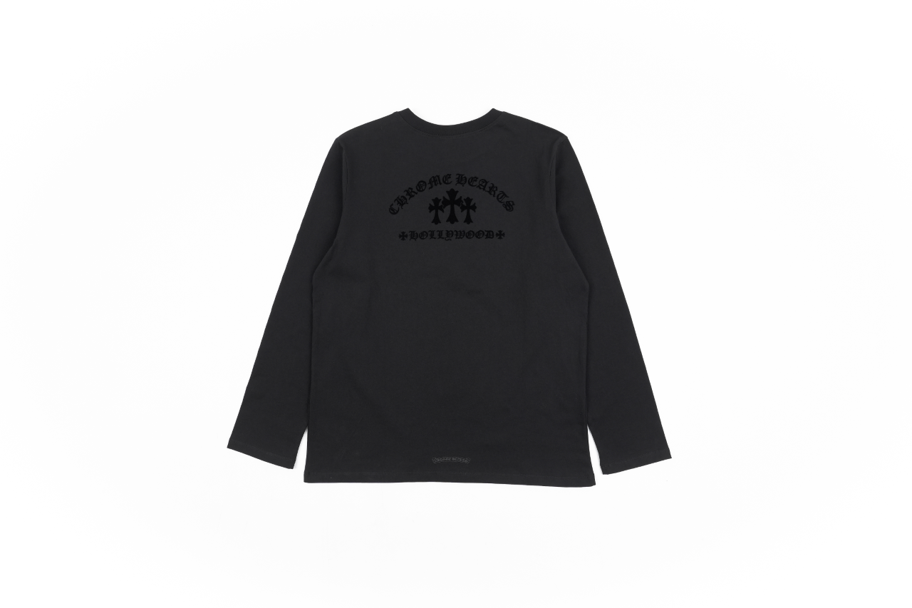 Chrome Hearts Cross Flocking Longsleeve T-shirt