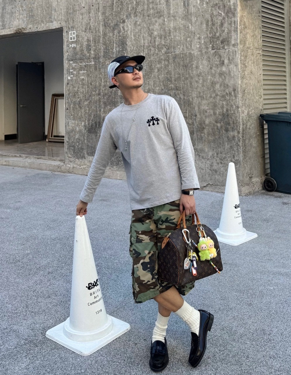 Chrome Hearts Cross Flocking Longsleeve T-shirt