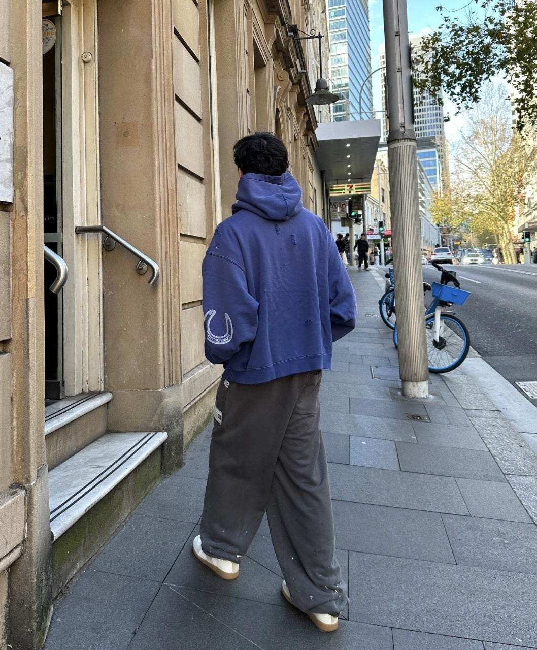 Gallery Dept Hand-splattered Distressed Hoodie