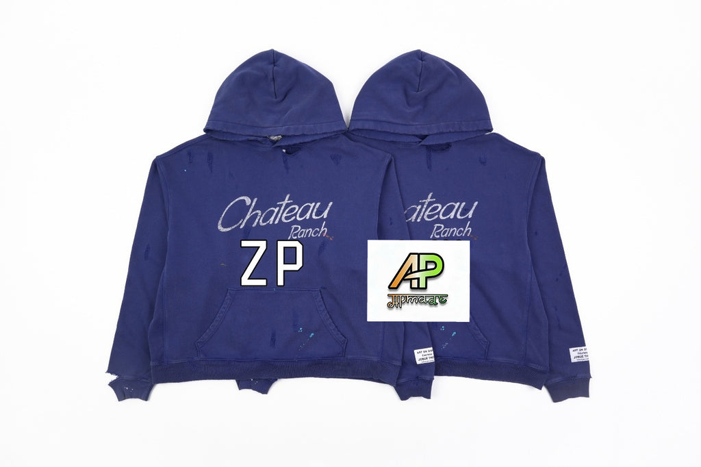 Gallery Dept Hand-splattered Distressed Hoodie