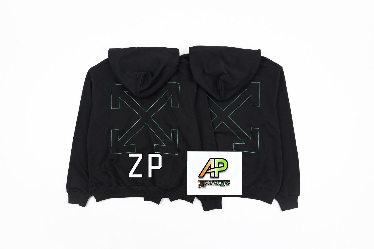 Off-White Crocodile Dollar Print Hoodie