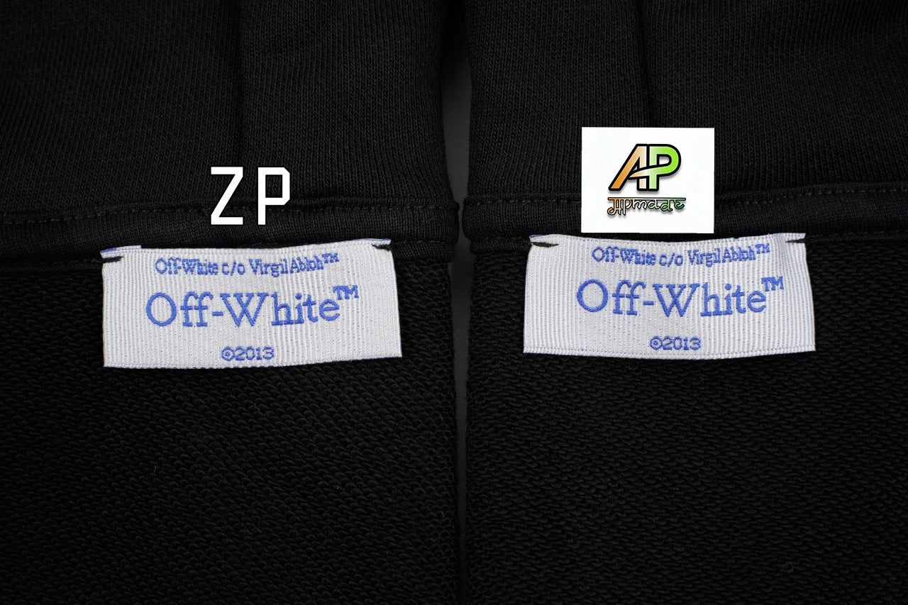 Off-White Wavy Anchor Arrow Embroidered Hoodie