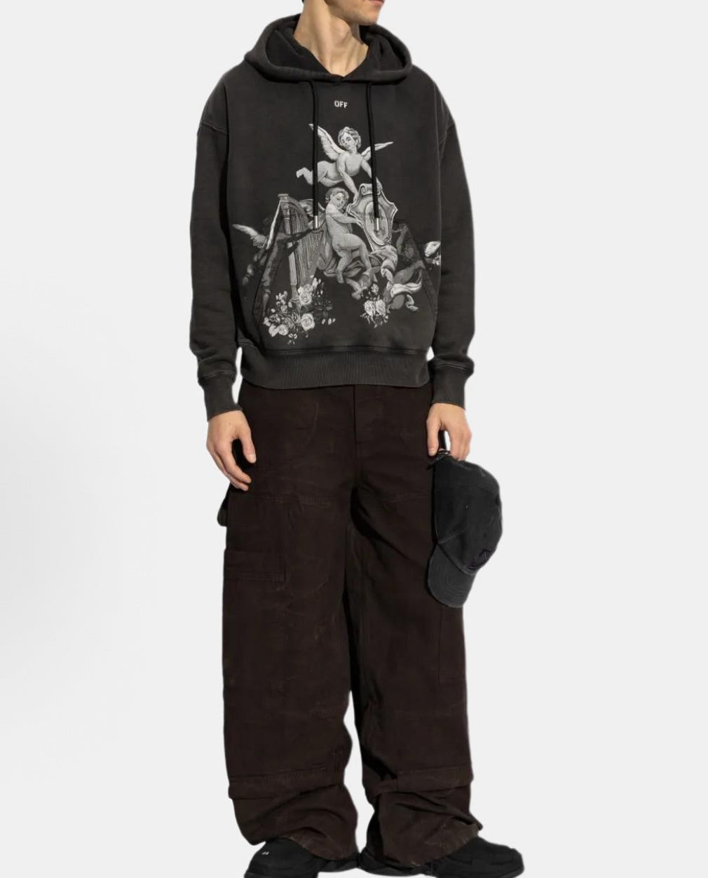 Off-White Angel Harp Print Hoodie