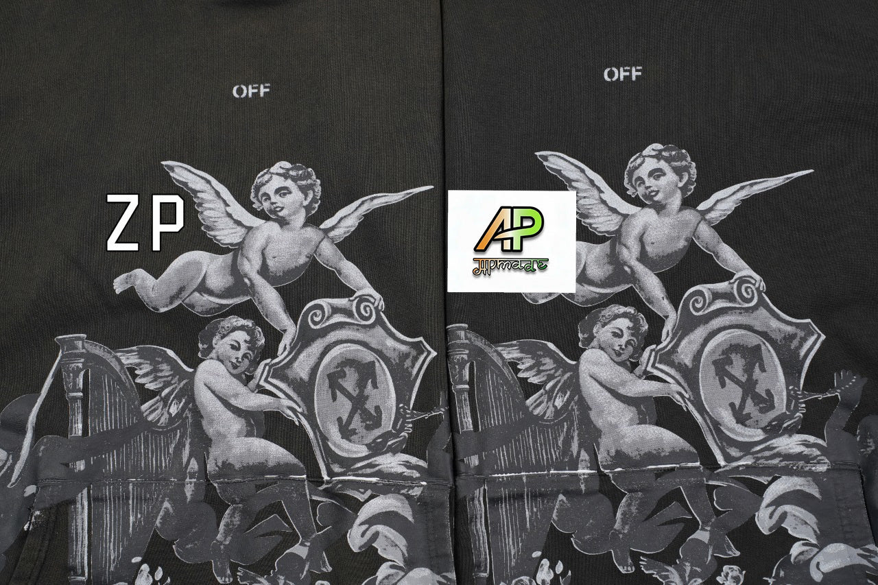 Off-White Angel Harp Print Hoodie