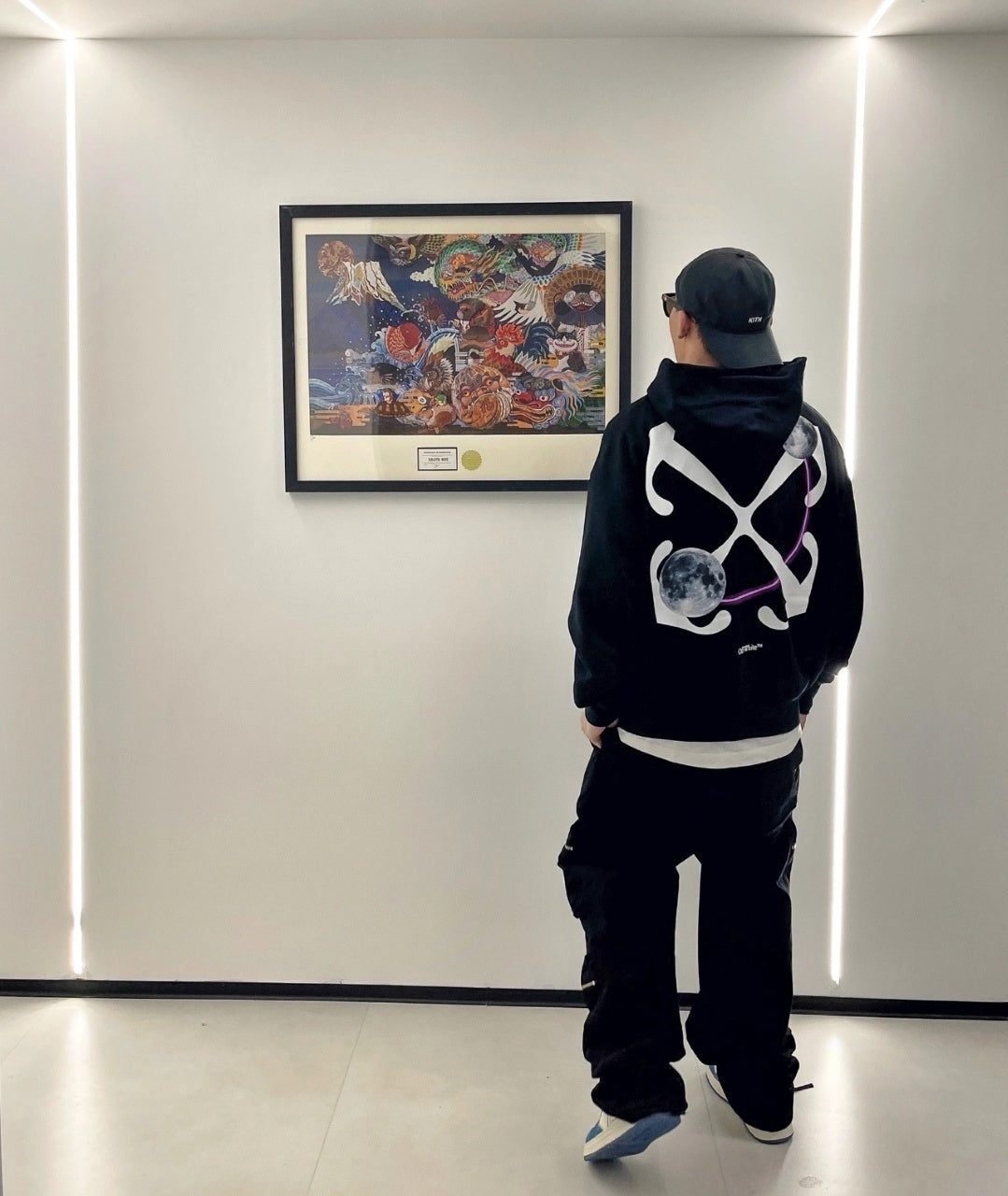 Off-White Moon Anchor Arrow Print Hoodie