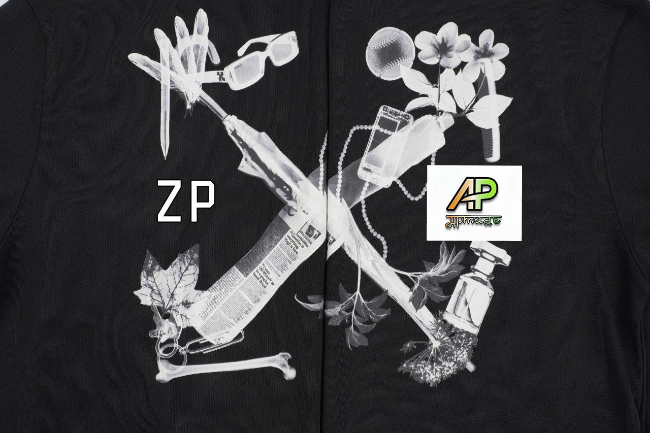 Off-White Digital Headphones Arrow Print Crew Neck Sweatshirt