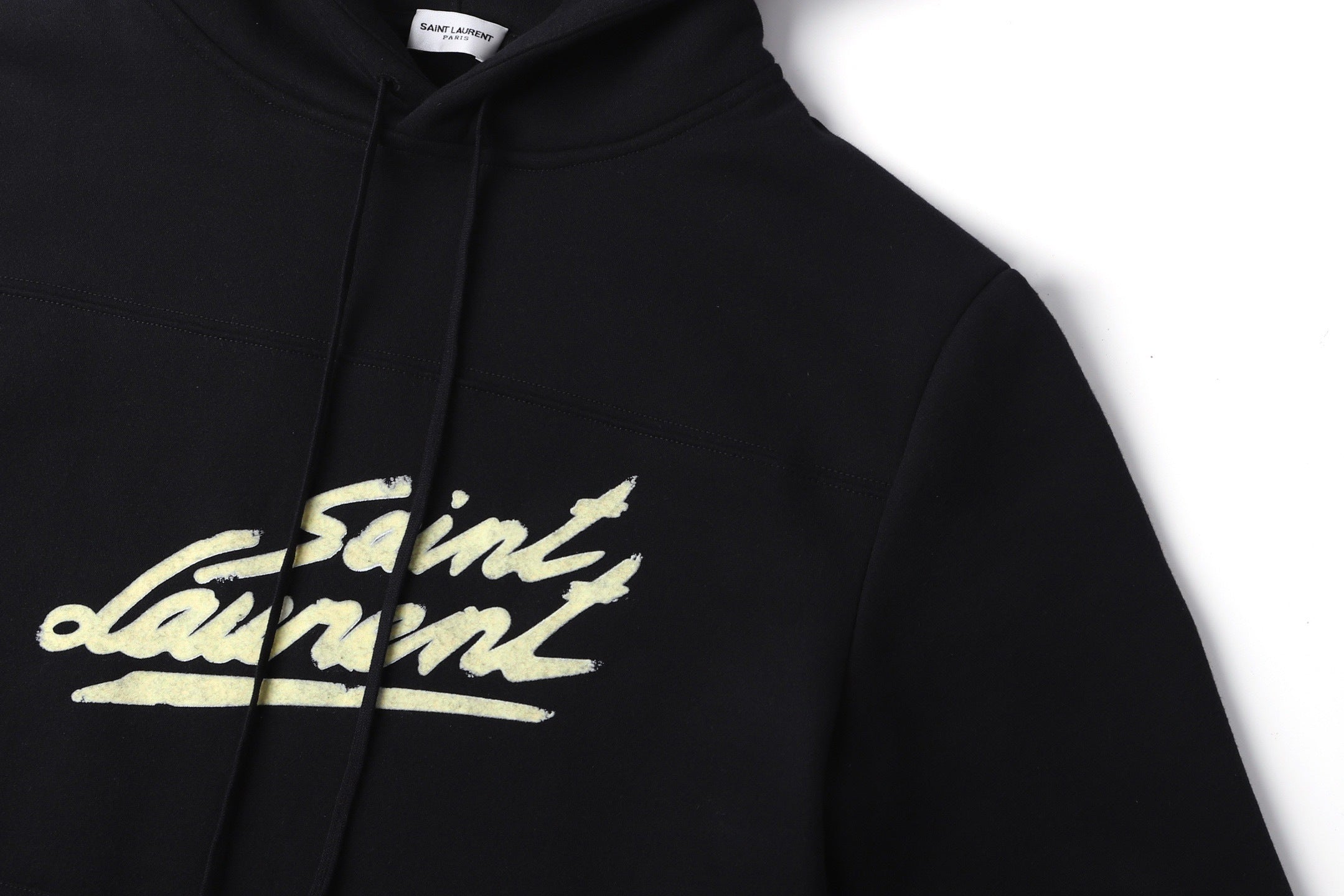 Saint Laurent Logo Print Hoodie