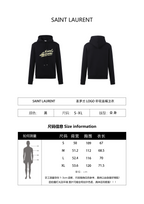 Saint Laurent Logo Print Hoodie