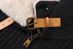 Louis Vuitton Cashmere and Wool Blend Jacket with Fur Collar and Waist