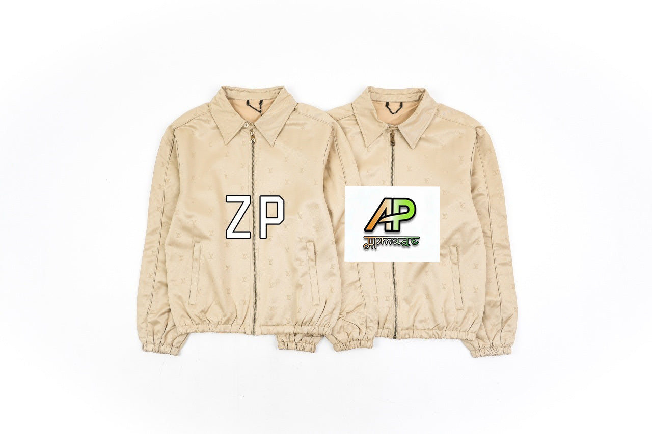 Louis Vuitton Heavyweight Silk Jacquard Jacket Khaki