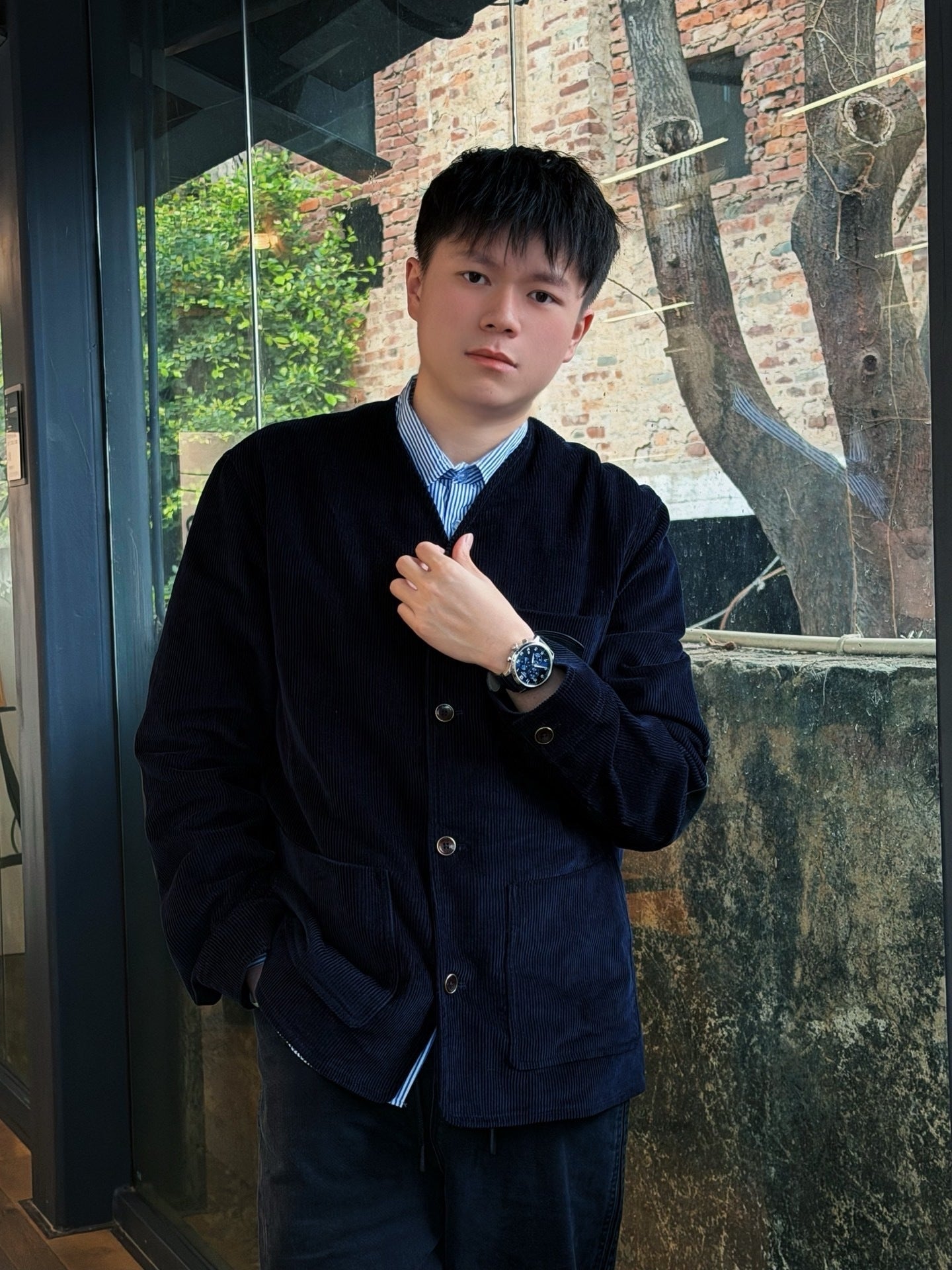 Louis Vuitton 25SS Corduroy V-neck Long-sleeved Jacket