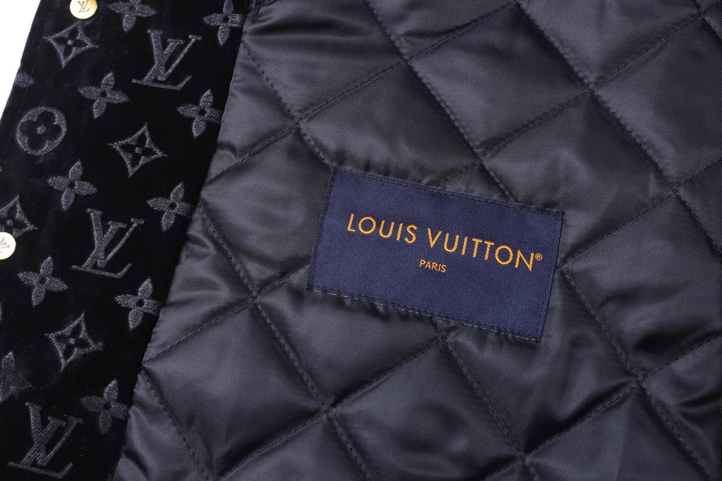 Louis Vuitton Casual Denim Jacket with Burning Cloud Print and Lapel